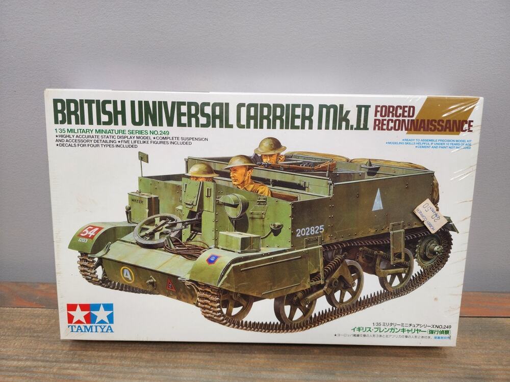 Tamiya British Universal Mk.II Carrier Forced Reconnaissance 1/35 Scale #35249